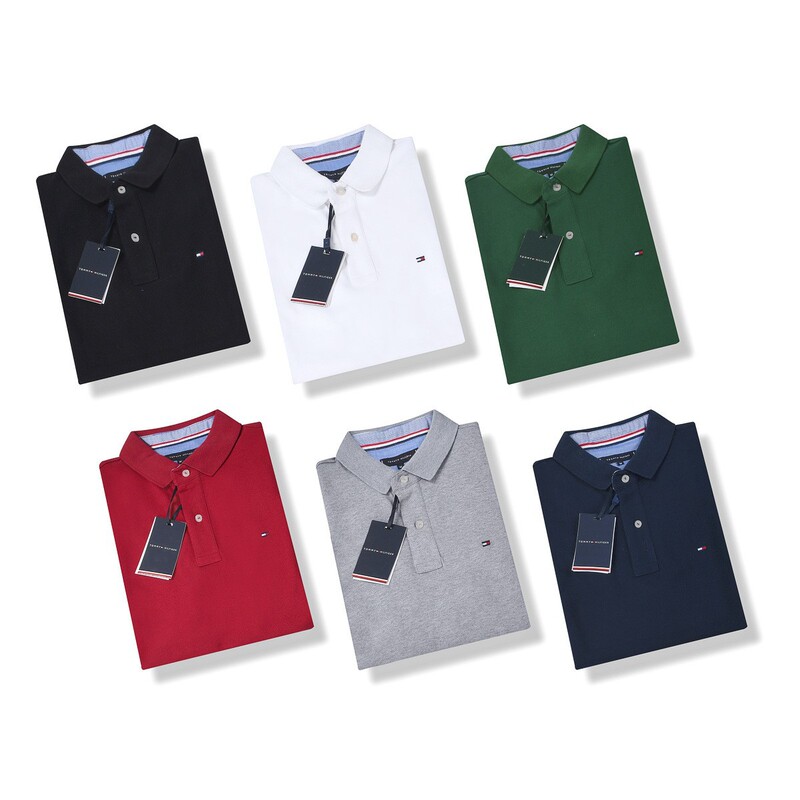 Tommy Tommy Color-block Polo Summer New Shirt Fashion Slim-fit Business Casual Lel Short-sleeved Paul T-shirt