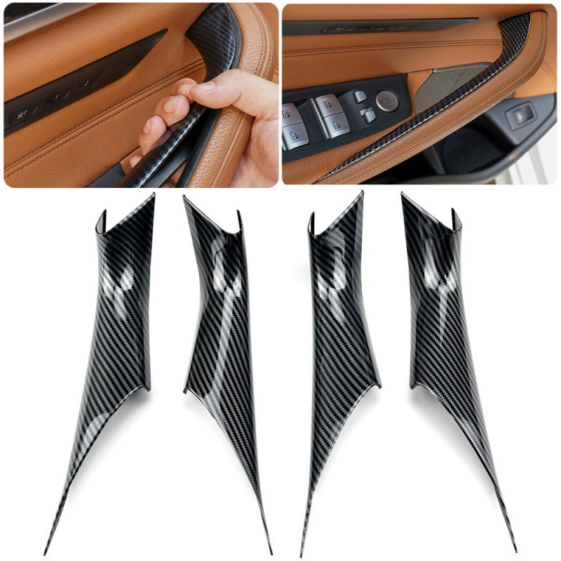 Подходит для BMW New 5 серии G30 внутренний подлокотник двери 530li дверная ручка из углеродного волокна внутри руки