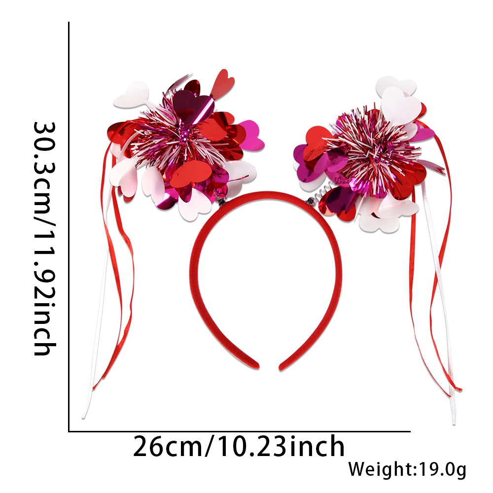 Europa y América nuevo estilo de un solo partido decoración diadema accesorios para el cabello bar decoraciones del Día de San Valentín amor diadema cabeza hebilla props