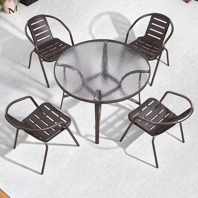 중공의자 (의자 4개 + 원형테이블 105cm)