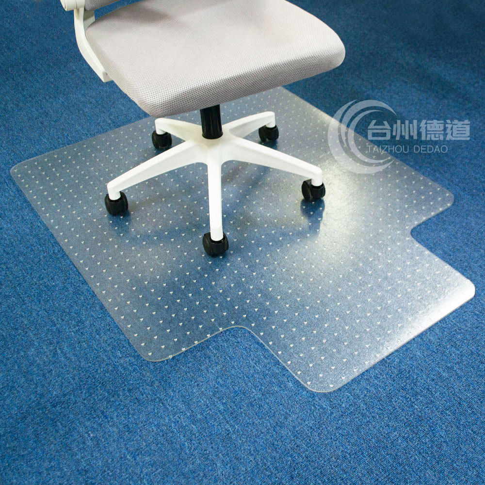 PVC high elastic and easy to flatten carpet chair transparent protective floor mat roll carpet chair cushion Taizhou Dedao