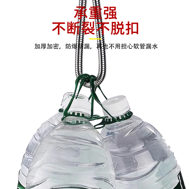 Stainless steel encrypted shower hose 1.2m/2m explosion-proof pipe copper core thickened explosion-proof encryption