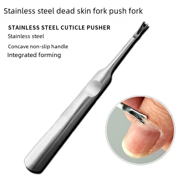 Manufacturer in stock stainless steel dead skin fork dead skin push nail edge tool dead skin knife nail tool