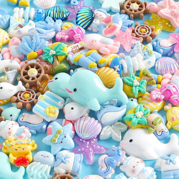 Cartoon beach marine cream accessories handmade