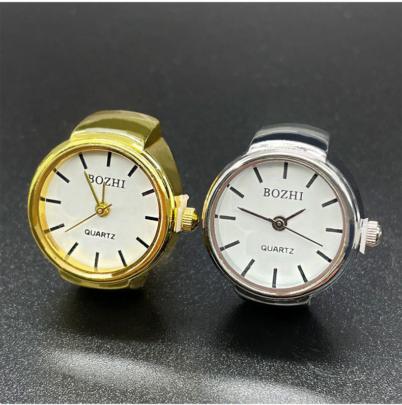 Watch Rings Classification Pointer, Pointer+Number Display Type Round Dial Shape Retro Classic Style Round Quartz Watch Rings