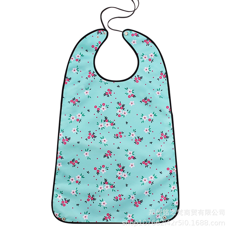 Amazon Venta caliente transfronteriza suministro de saliva de edad avanzada toalla comer anti-sucio artefacto babero de edad avanzada a prueba de agua anti-aceite