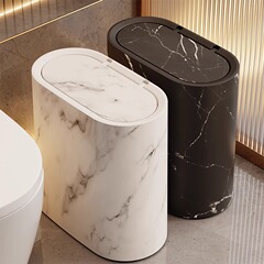 新しい家庭用ゴミ箱ホテルキッチンリビングルームの隙間に大理石のゴミ箱の収納桶があります。