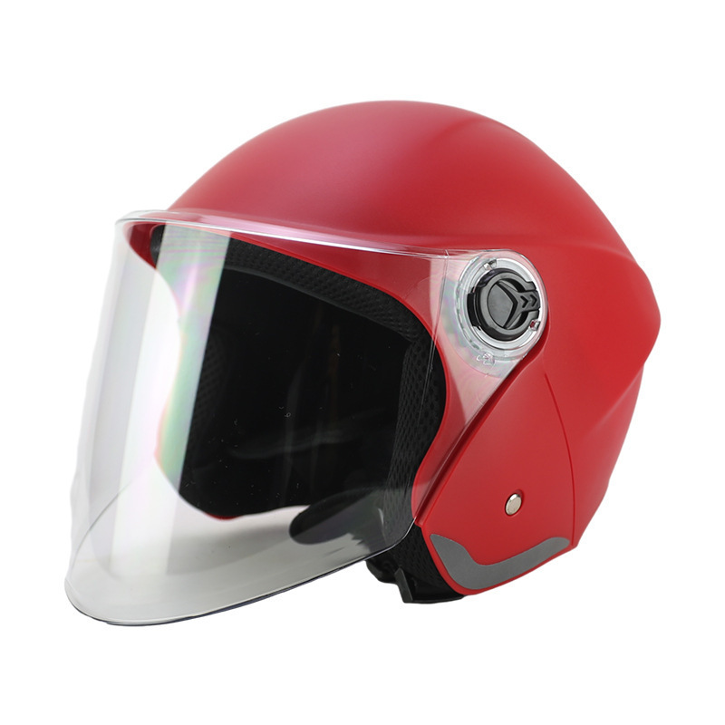 Bicycle Motorcycle – Motuoche Motosiklet kaskı (dəbilqə) - transparent-red-l