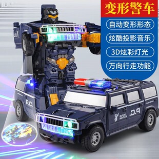 Children's Electric Dancing Automatic Door Opening Universal Police Car Boy Toy Shake Tone Same Kid Girl Car