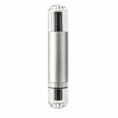 Car window breaker, safety Qəza çəkici - 2-in-1-push-type-safety-hammer-silver