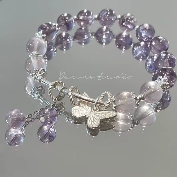 M1152 [Violet Dream Butterfly Bracelet]