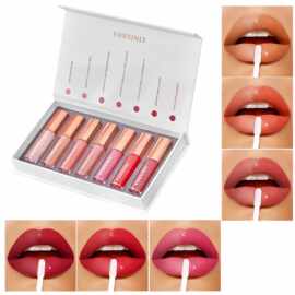 跨境专攻彩妆 FORXINLY 不沾杯持久丝绒7色哑光滋润口红唇釉礼盒