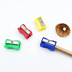 Manual Pencil Sharpener Single Hole Small Square Pencil Sharpener Pencil Sharpener Children's Stationery Wholesale