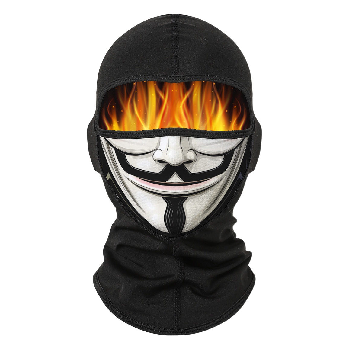 Winter Outdoor Fleece-Lined Ski Mask, Ear Protection, Windproof and Cold-Proof Cycling Hood, Men's and Women's Motorcycle Warm Face Mask