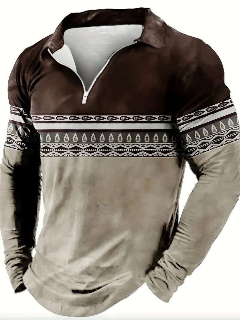 Camisa POLO de manga larga clásica de todo fósforo para hombre otoño nuevo suéter cálido con cremallera MB14