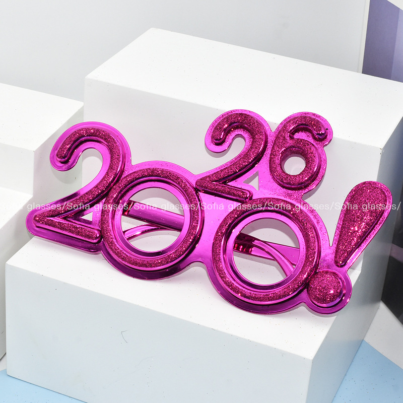 2026デジタル眼鏡感嘆符メッキ装飾眼鏡パーティー新年クリスマスパーティー祭り道具眼鏡|undefined