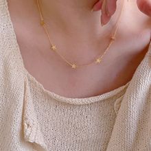 黑凤凰欧美925纯银项链星星项链女款短款时尚首饰批发网红饰品