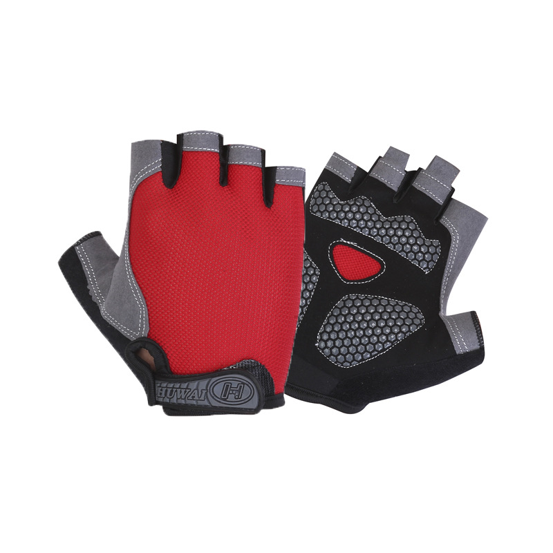 Guantes de fitness para hombres y mujeres de verano Delgado medio dedo deportes equipo anti-capullo entrenamiento barra horizontal resistente al desgaste yoga montar en bicicleta