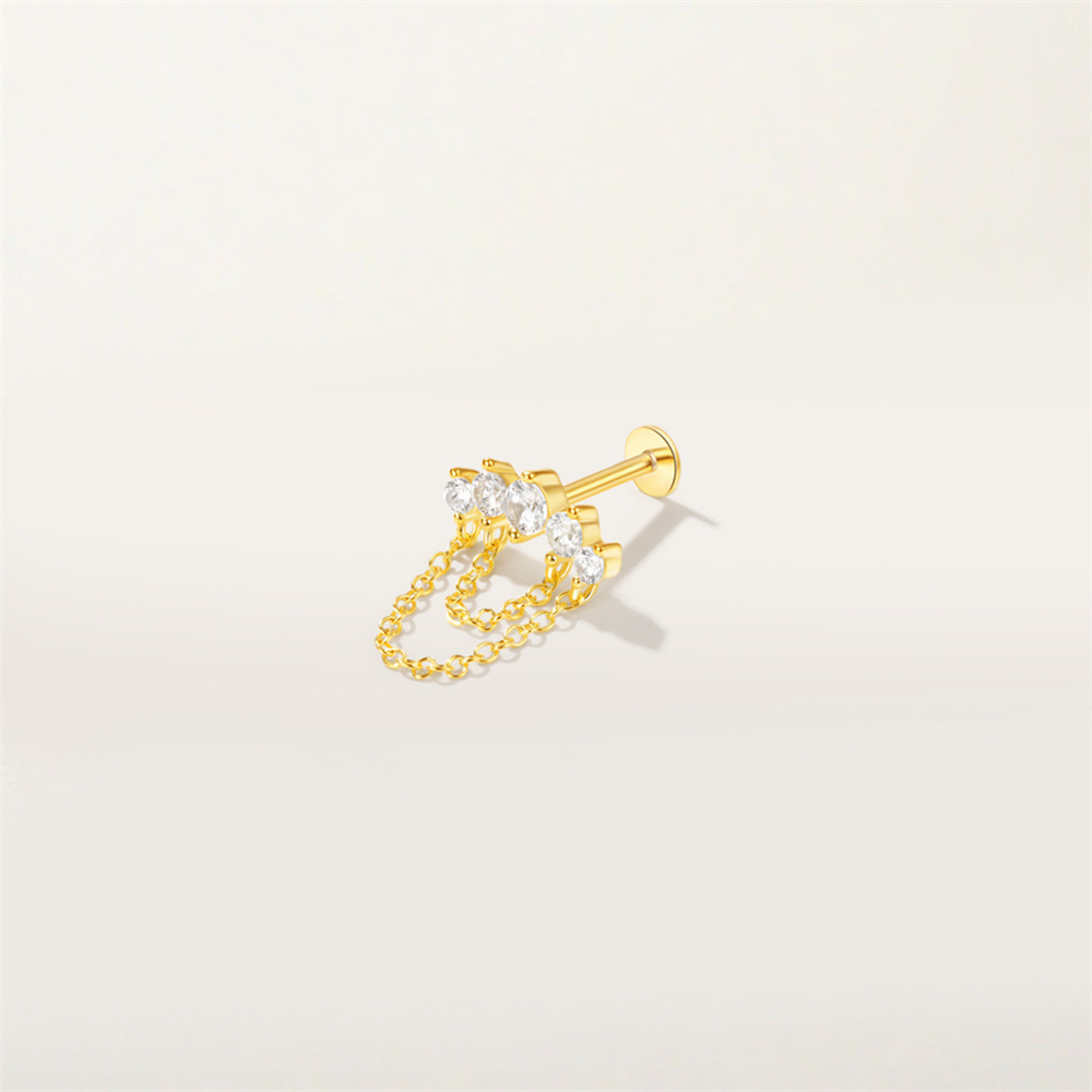 1g Weight Zircon Inlay Material Ear Studs Classification Ear Cartilage Rings & Studs Piercing Type 1 Piece Quantity Daily, Date, Tea Party Occasion 925 Sterling Silver Material Geometric Pattern All Seasons Season Unisex Gender Elegant, Modern Style Style 1 Piece Ear Cartilage Rings & Studs Elegant Modern Style Geometric 925 Sterling Silver Zircon Ear Cartilage Rings & Studs 14