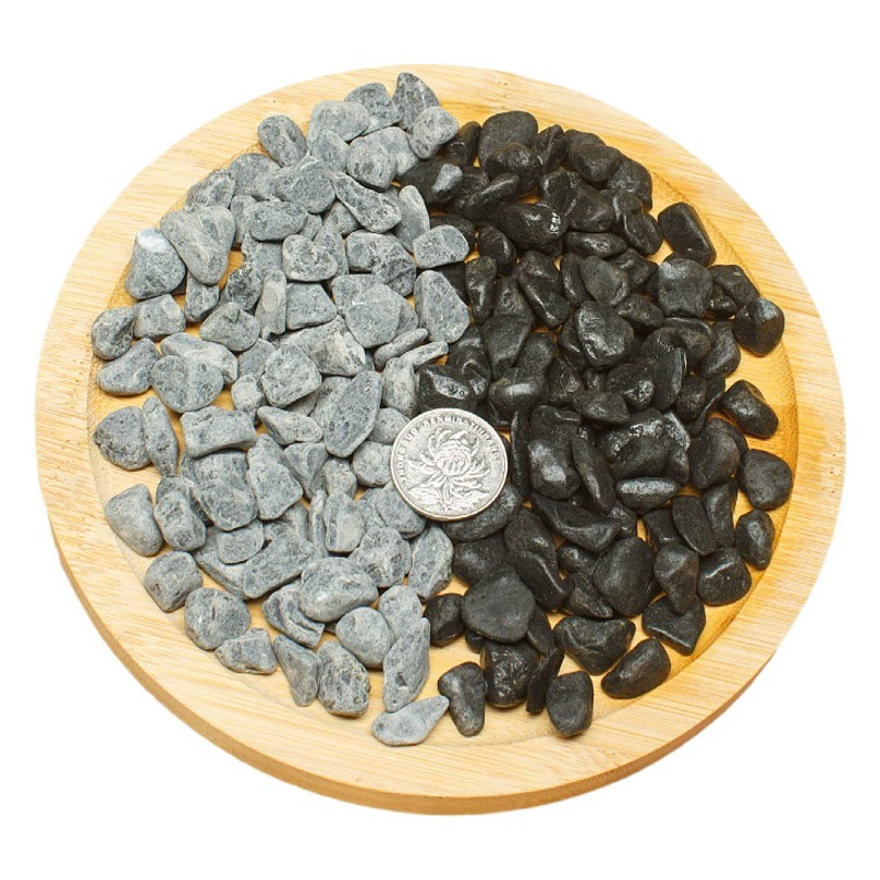 50 кг темно-серый Пейзаж Гравий Озеленение Сада галька голова японский двор bluestone черный гравий