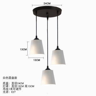 Araña de comedor, barra de bar simple moderna de tres cabezas, mesa de comedor creativa, dormitorio, personalidad, sala de estar, comedor, iluminación nórdica atmosférica