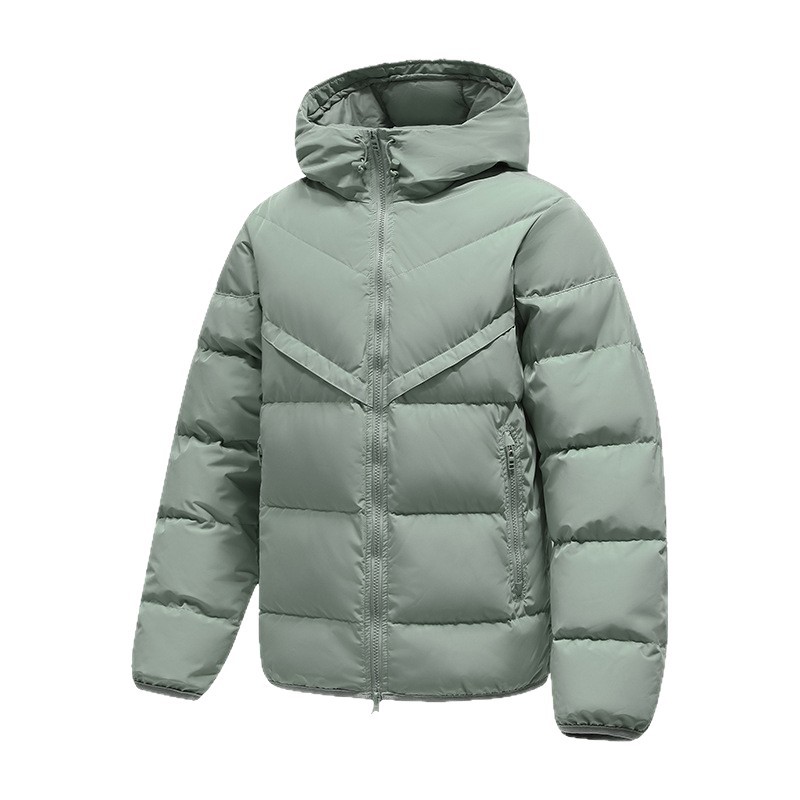 Chaqueta de plumón transfronteriza hombre corto chaqueta de plumón encapuchado hombre invierno chaqueta de plumón ultra ligera chaqueta de moda de hombre