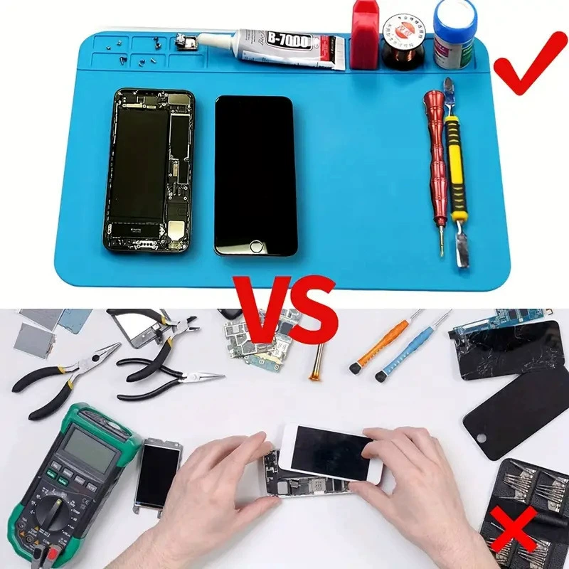 High-Temperature Resistant Silicone Repair Pad for Mobile Phone & Computer Workbench Use