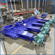 三片式矿浆阀ZSK43X电动三片式耐磨矿浆阀三片穿透式法兰矿浆闸阀