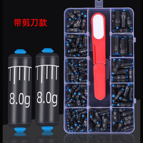 Wholesale scale lead soft core fast lead skin roll lead skin pendant fast lead camouflage lead boxed fishing