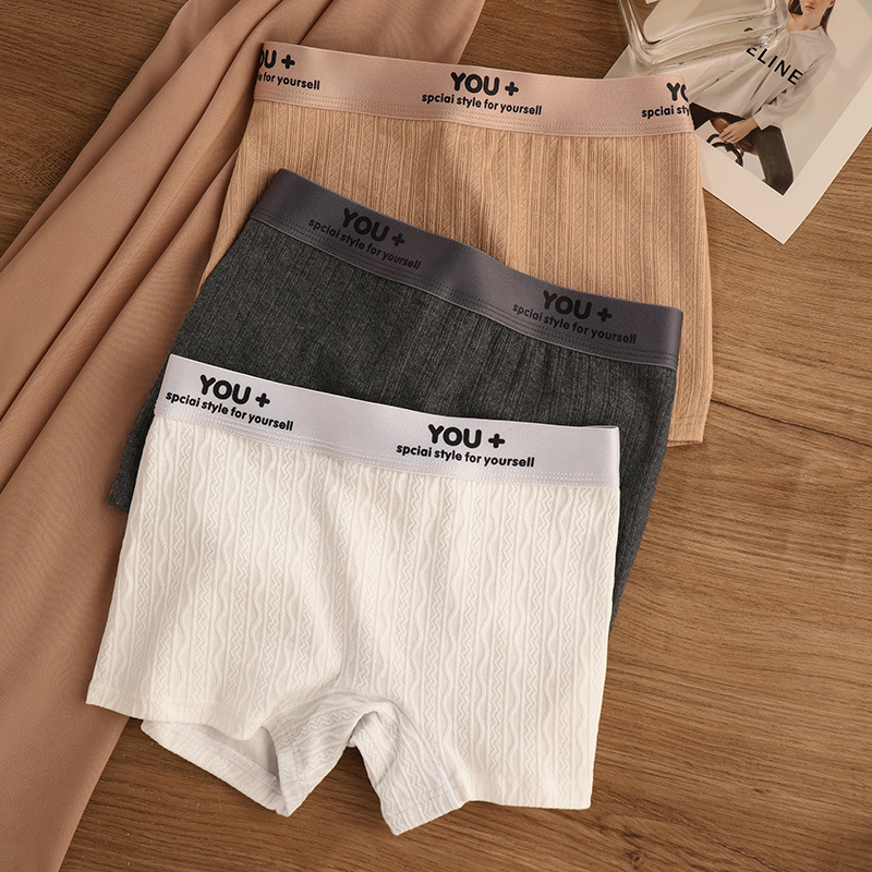 [Three packs] white + dark gray + khaki
