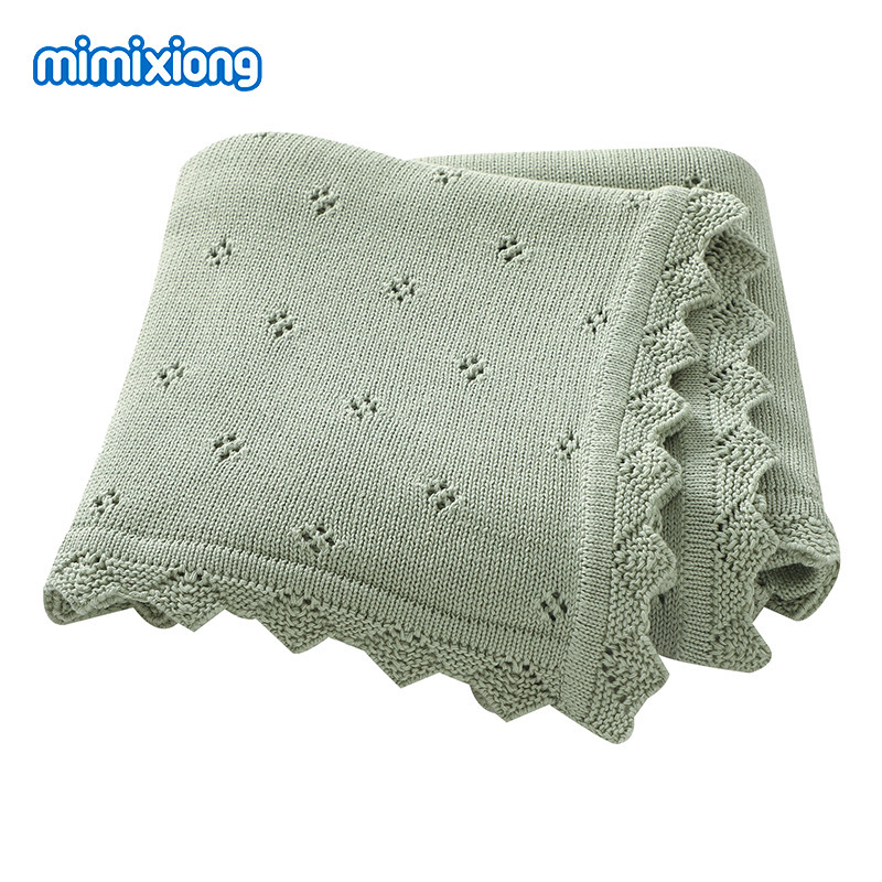 INS Hot Sale nuevo color sólido primavera otoño invierno hueco tejido manta manta