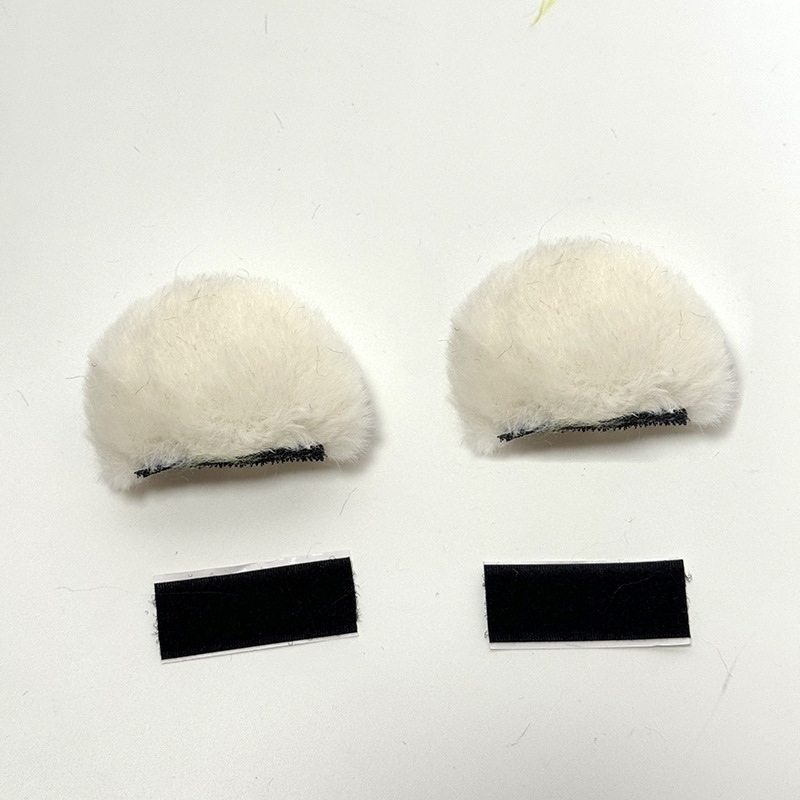 입체적인 곰-흰색