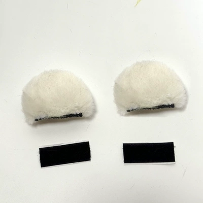 Motorcycle Helmet Decorations Doll Motosiklet dəbilqələri - 3d-bear-white