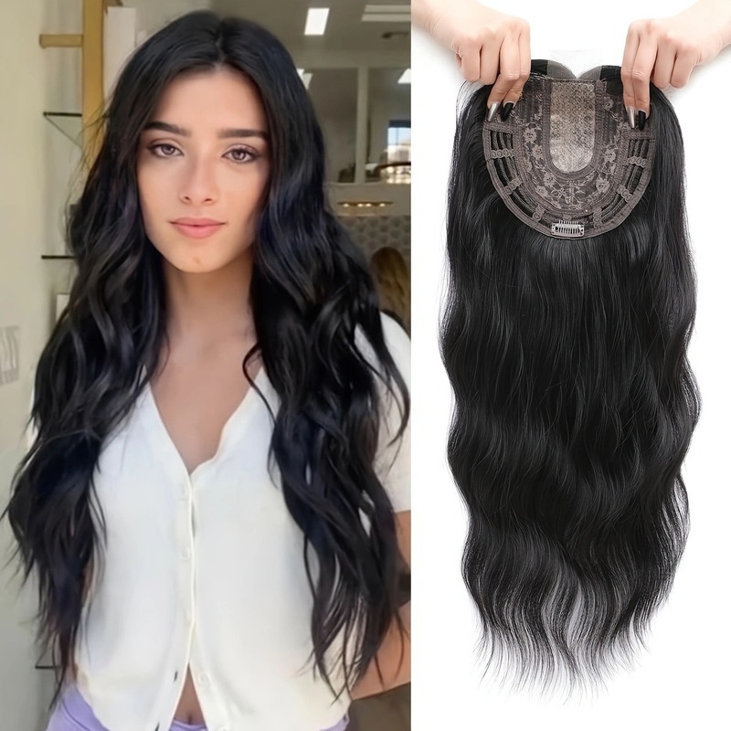 Women's Synthetic Hairpieces, Clip-On Hair Extensions for Thinning Hair to Increase Volume and Add a Sense of Fullness 22inch Women's Synthetic Hairpieces, Clip-On Hair Extensions for Thinning Hair to Increase Volume and Add a Sense of Fullness 22inch