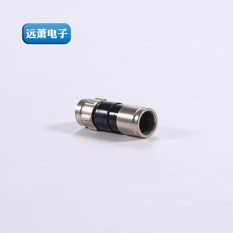 卸売り銅ニッケルメッキ金無線周波数同軸コネクタCCTVシステム用インチPPC金xl rg6押出式fヘッド|undefined