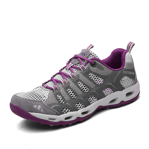 6127 men's and women's river tracing shoes, hollow breathable mesh shoes, summer outdoor shoes, lightweight non-slip hiking cross-country sports shoes
