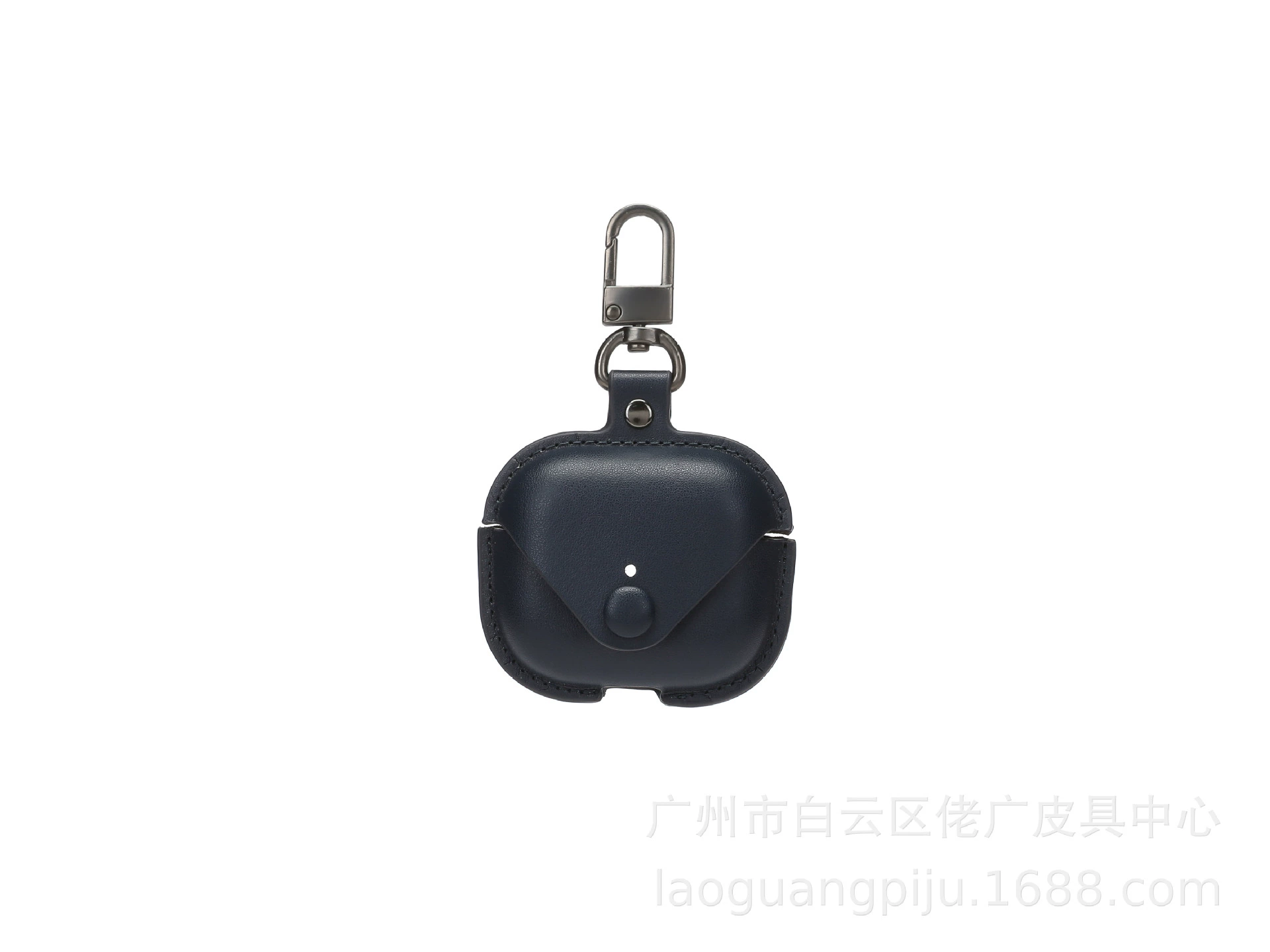 Защитный чехол из ПУ кожи (AirPods) совместим с AirPods 1/2/3/Pro/Pro2/Pro3/4, брелок-ключница