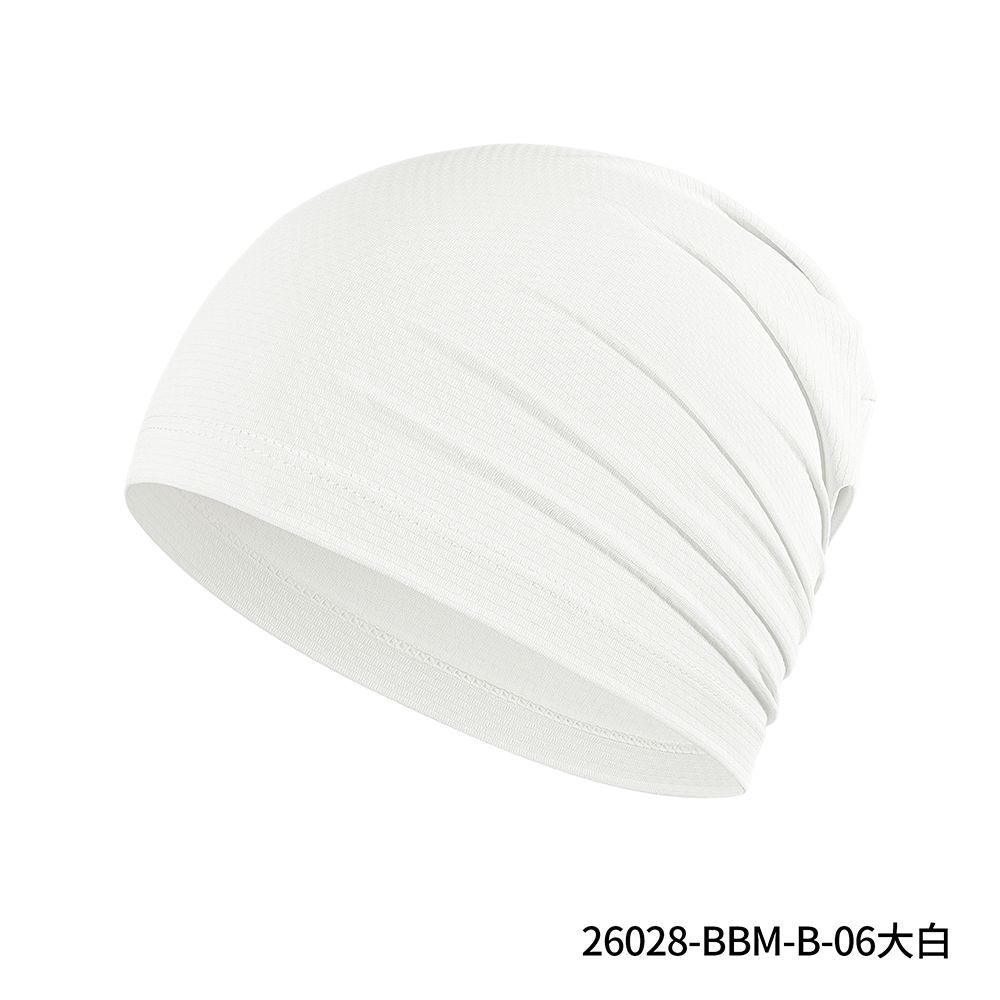 맞춤형 얇은 통기 만두 초승달 모자 크로스보더 여름 자외선 차단 속건 남녀 순색 커버 두건 더미 모자