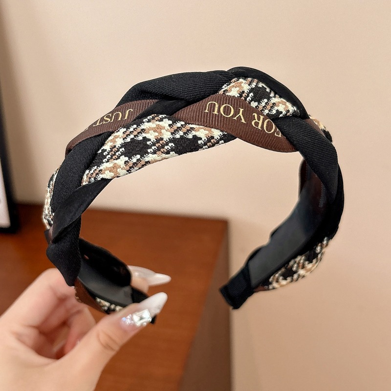 Brazo de cabello de cabeza de alto cráneo para mujeres negras bordes anchos de presión de cabello tocado de alta calidad con dientes antideslizantes frágil brazo de cabello lavado facial Bundle