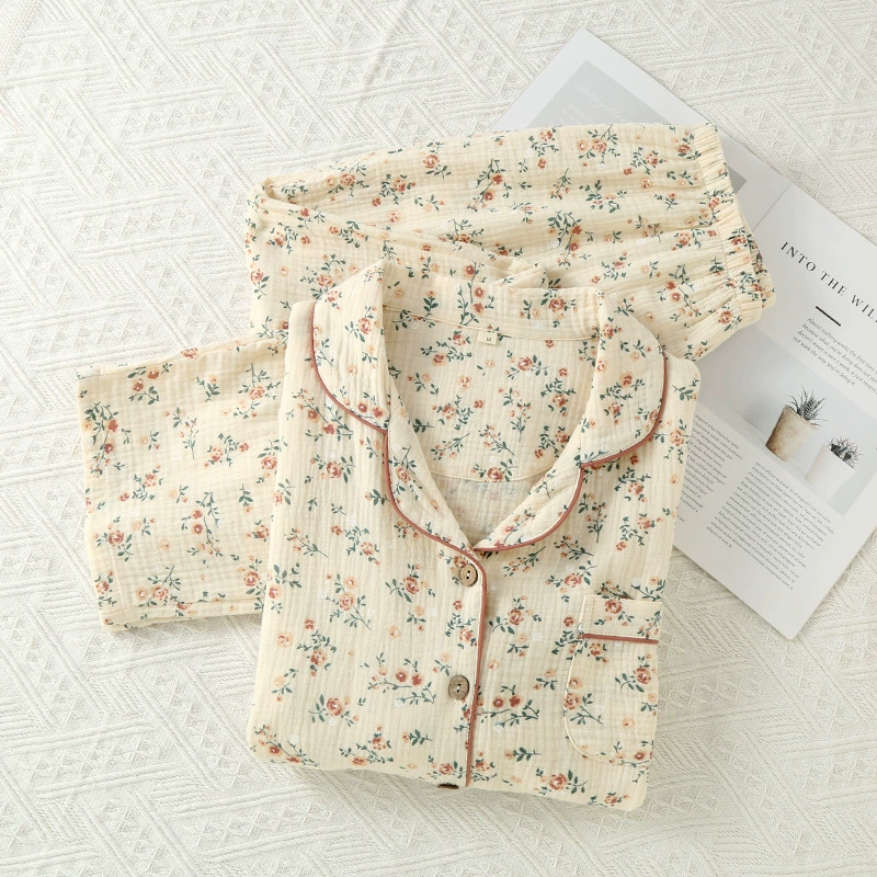 Хлопковый пижамный комплект, марля комфорт, много принтов, размеры M–L–XL
