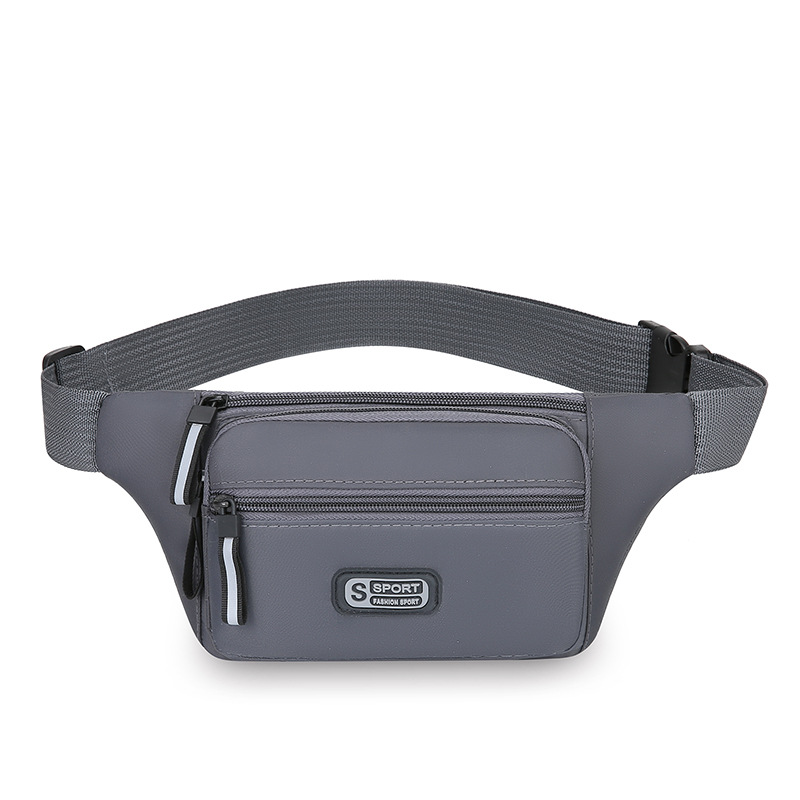 Riñonera deportiva unisex, bolso de pecho de negocio de cajero portátil, bolso de mensajero de hombro ligero de todos los partidos para desplazamientos diarios