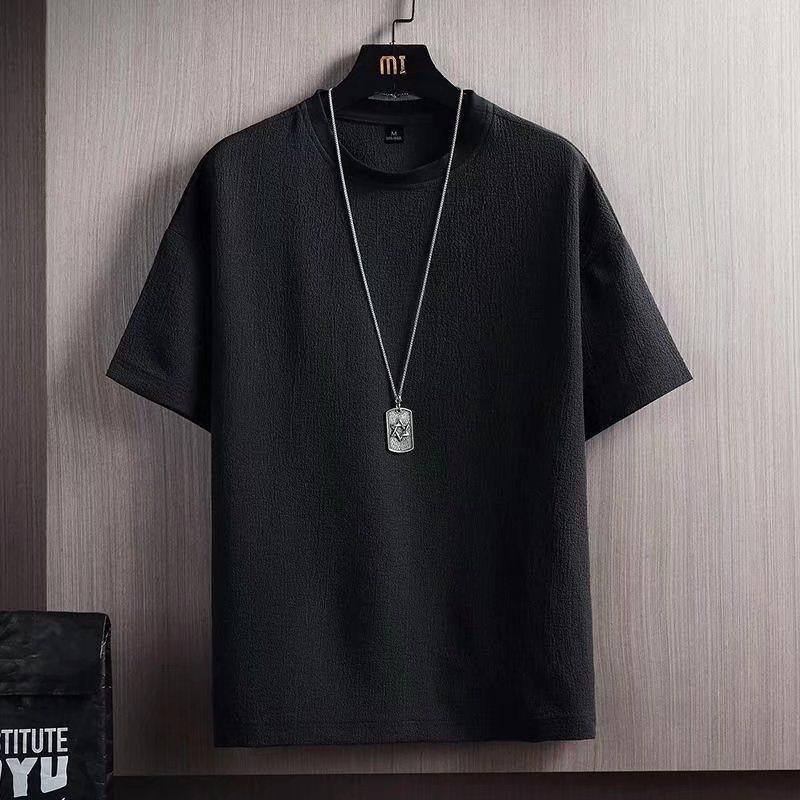 Season new half-sleeved T-shirt cotton linen short-sleeved shirt…