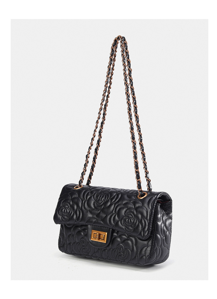 Borsa a tracolla elegante da donna modello camellia con catena_voghion.com