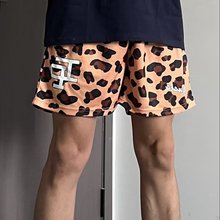 欧美风2024夏季男士速干透气短裤夏威夷风格设计感四分裤休闲短裤