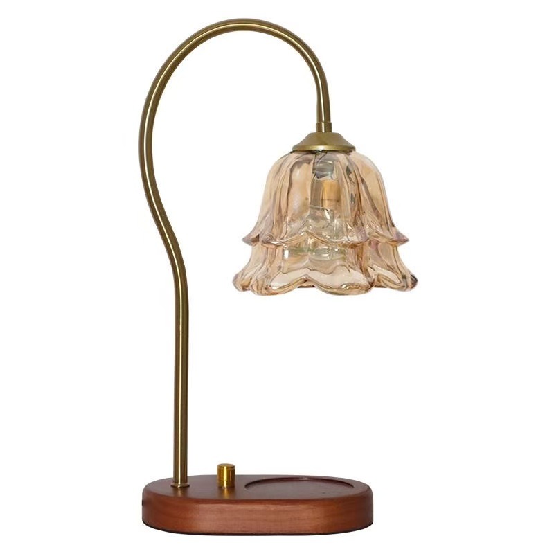 Lámpara de cera de fusión de Suzhou Lámpara de cabecera de cama francesa retro Lámpara de regalo de cumpleaños Lámpara de atmósfera Lámpara de escritorio sin fuego