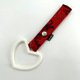 Red background black dragon white ring