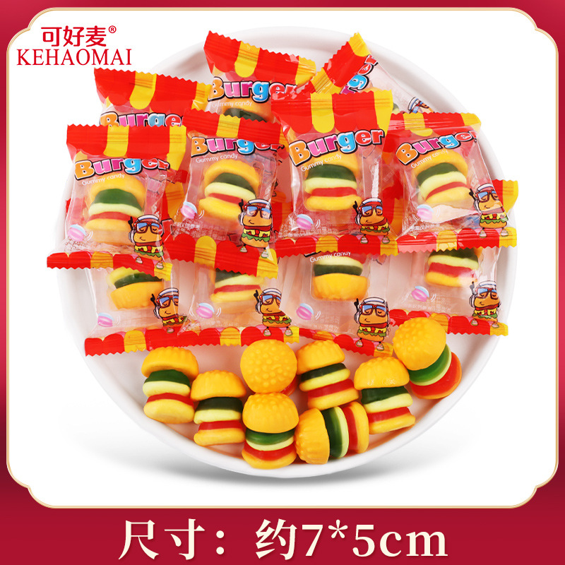 【500g 약 42개입】햄버거 구미 모듬