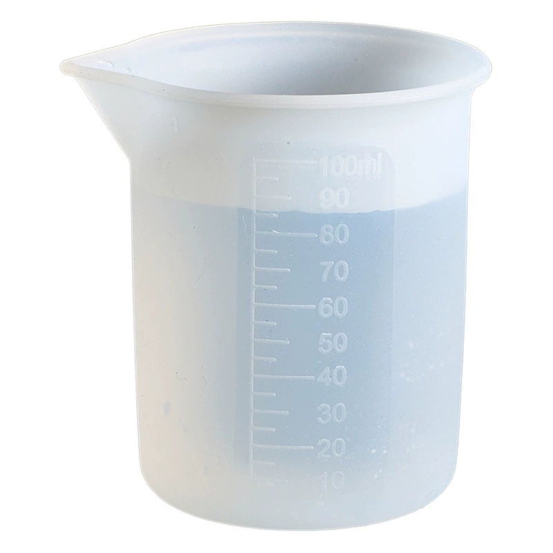 Инструмент для дозирования клея, инструмент ручной работы с мерным стаканом для регулировки масштаба, силиконовый мерный стакан 100 мл, оптовая продажа от производителя, форма для литья.