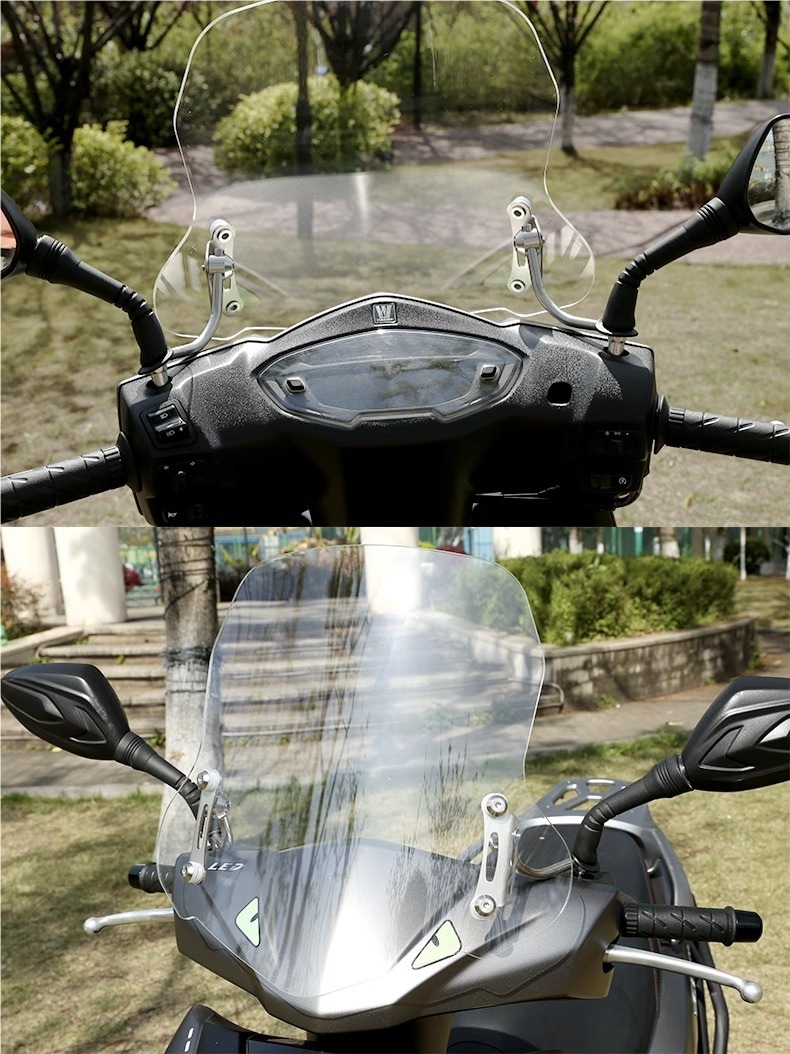 Suitable for Haojue Afr125 Split Line 125 Scooter Universal Crossbar Windshield Modified Windshield Accessories