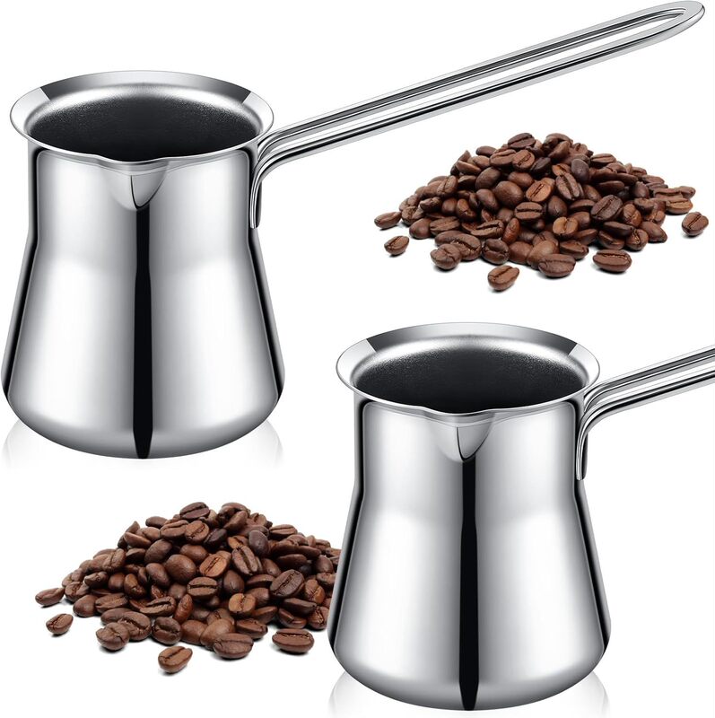 2 Turkish Coffee Pots 15 Ounces Wood Stove Arabic Greek Coffee Milk Butter Honey Chocolate 2 Turkish Coffee Pots 15 Ounces Wood Stove Arabic Greek Coffee Milk Butter Honey Chocolate